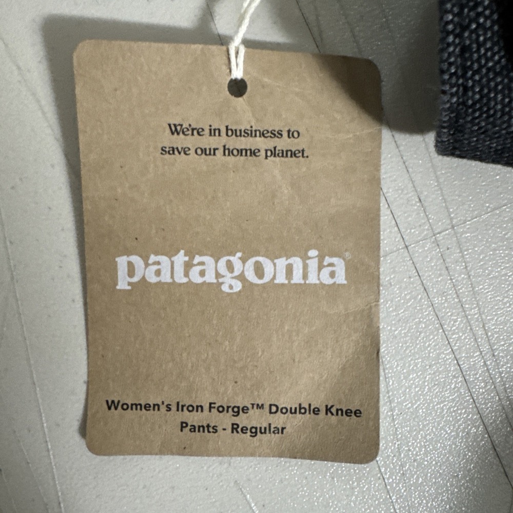 Patagonia Iron Forge Double Knee Pants‎ Womens Sz 16 Black Hemp Organic Outdoors - Picture 11 of 15